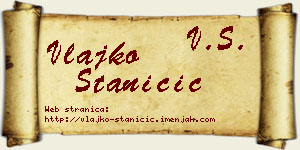 Vlajko Staničić vizit kartica